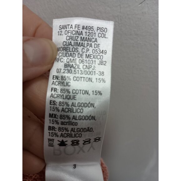 Roxy Womens BOHO Cardigan Small Pink Longline Open Front Minimalist Casual - Picture 6 of 9